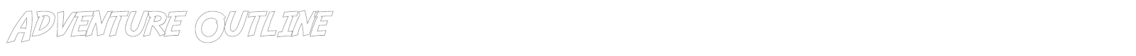 Adventure font preview